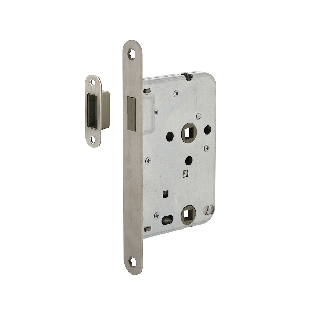 Intersteel magneet badkamer/toiletslot 63/8mm met RVS voorplaat