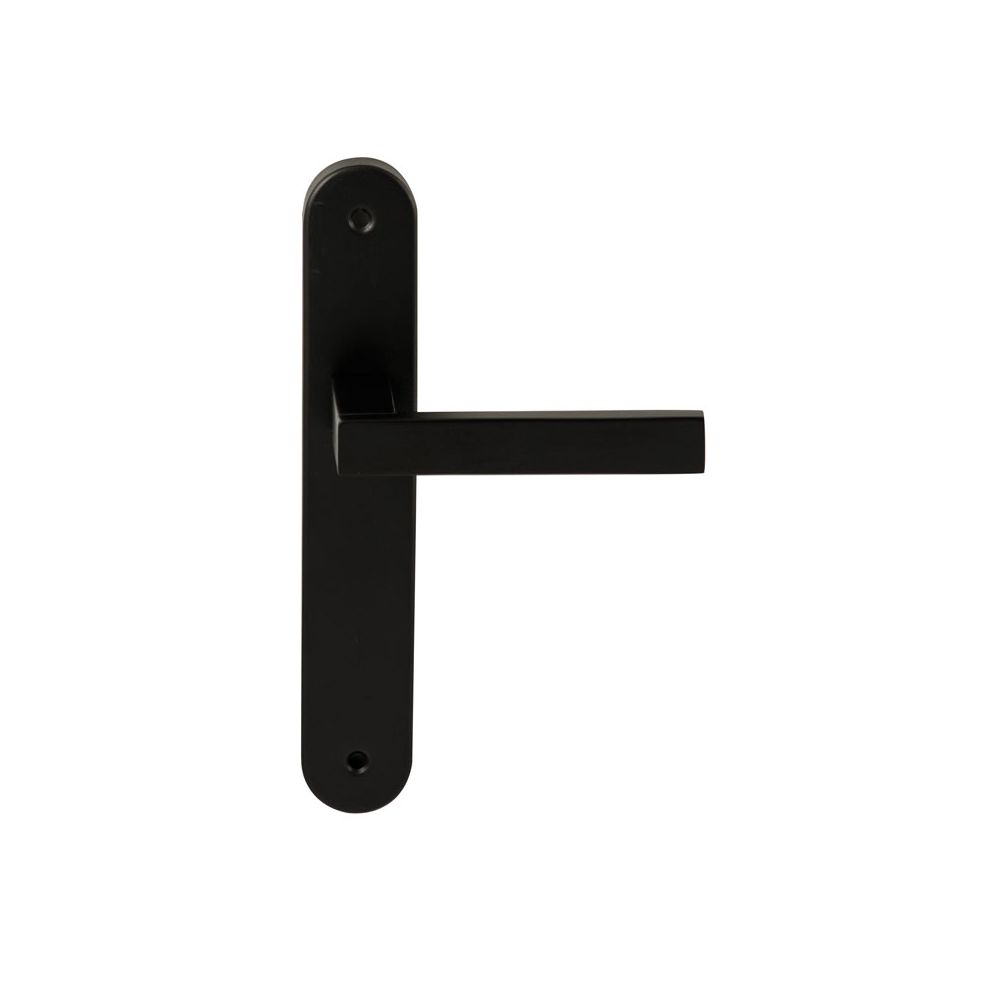 Deurkruk Phoenix Zwart op ovaal langschild blind