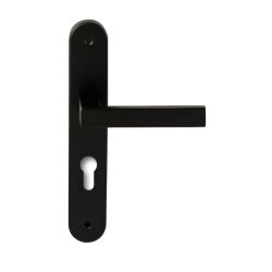 Deurkruk Phoenix Zwart op ovaal langschild profielcilinder 72mm