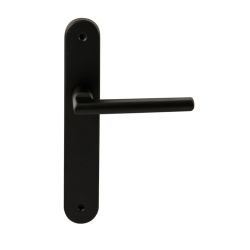 Deurkruk Athene Zwart op ovaal langschild blind