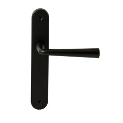 Deurkruk Mikonos op ovaal langschild blind - zwart