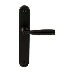 Deurkruk Naxos Zwart op ovaal langschild blind