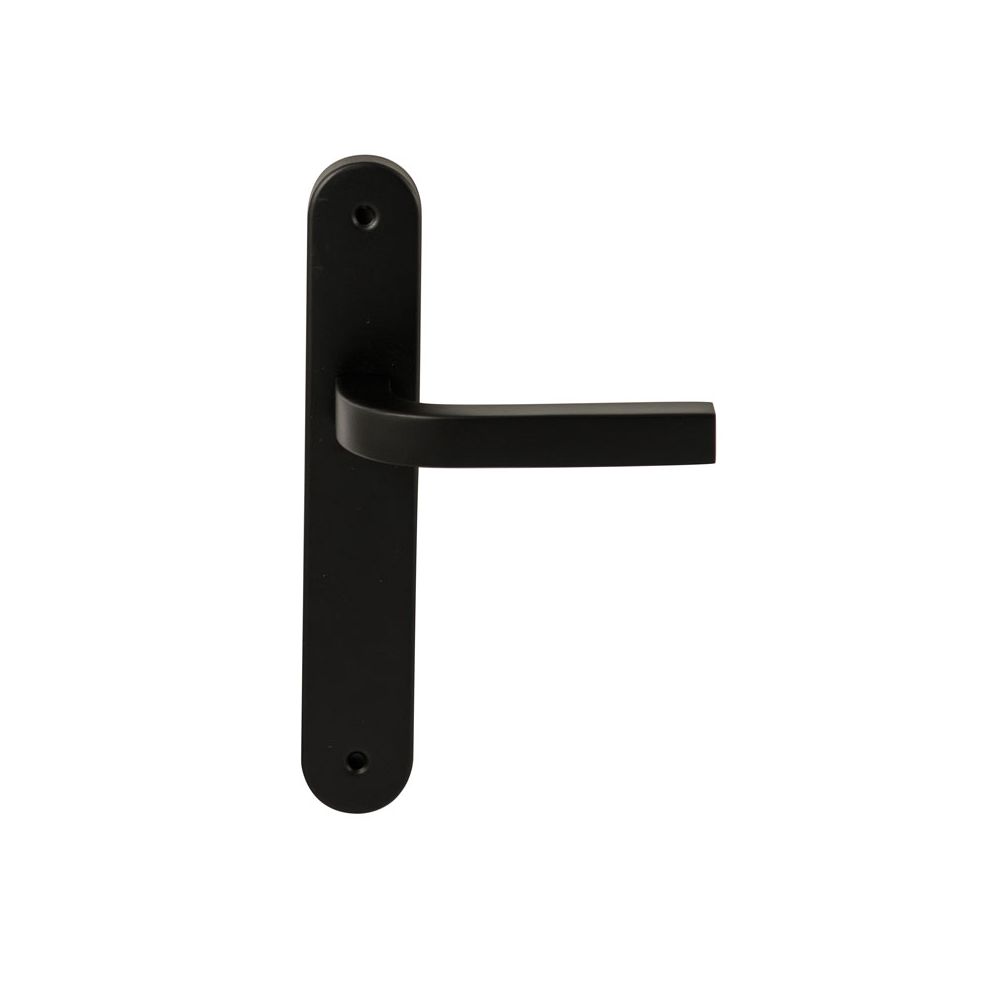 Deurkruk Osaka Zwart op ovaal langschild blind