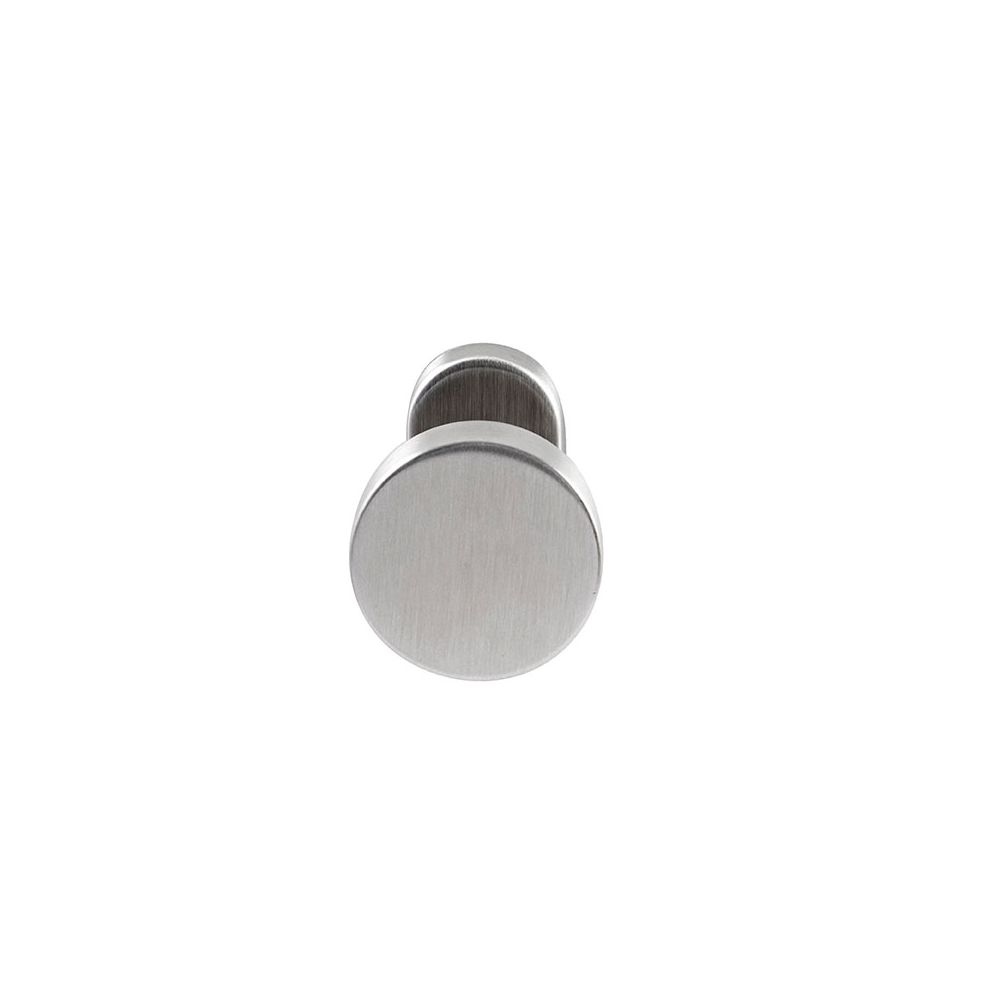 Knopkruk Piano RVS op ovaal rozet