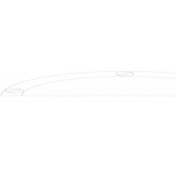 Komgreep 97 mm oud grijs