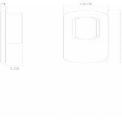 Hef-/schuifdeurbeslag profielcilindergat messing gelakt