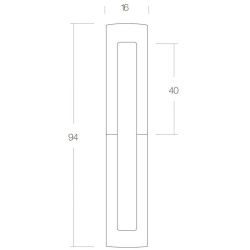 Sierhuls 40/40 mm messing gelakt