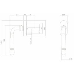Raamkruk Emily messing gelakt