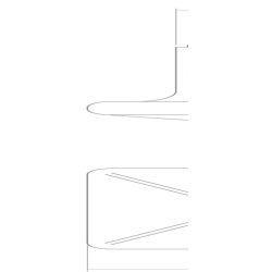 Meubelknop vierkant 26 mm oud grijs