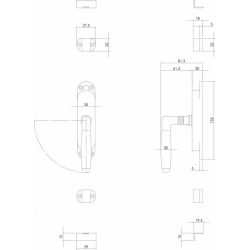 Kruk-espagnolet links Ton 400 nikkel/ebbenhout