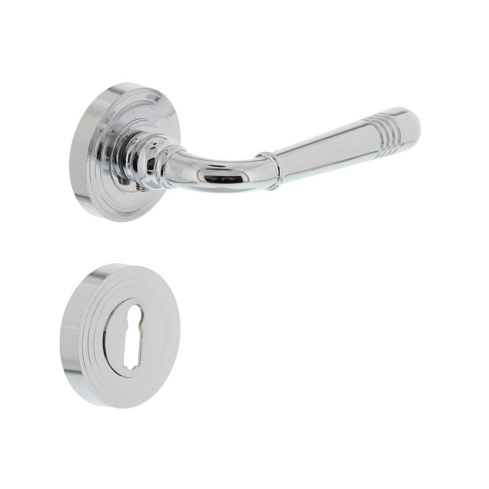 Deurkruk Emily rond rozet sleutelgat chroom