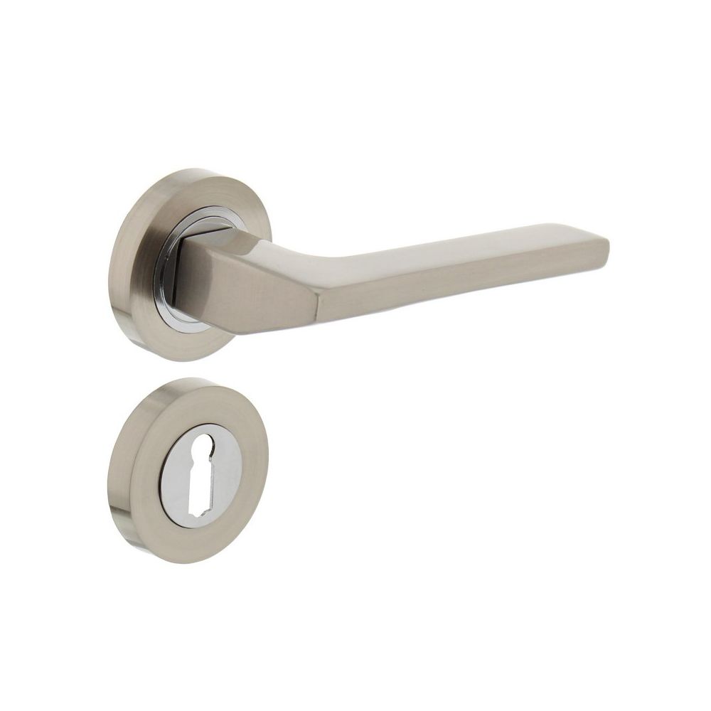Intersteel Deurkruk Ben Rond Rozet Met Sleutelgat Nikkel Mat intersteel kopen in de aanbieding
