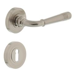 Deurkruk Emily rond rozet sleutelgat nikkel mat 