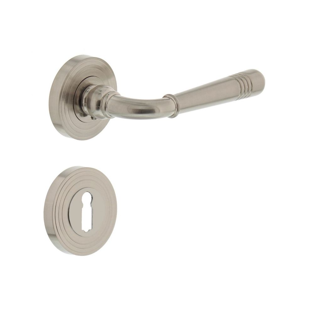 Intersteel Deurkruk Emily Rond Rozet Sleutelgat Nikkel Mat intersteel kopen in de aanbieding