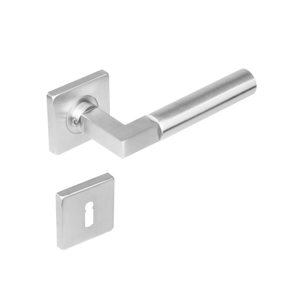 Deurkruk Bau-Stil rozet met sleutelgat