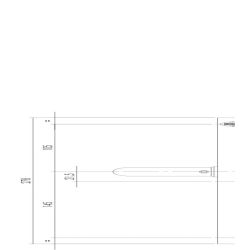Deurkruk Rond XL blind schild