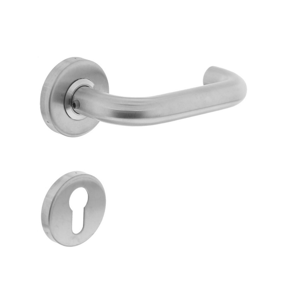 Deurkruk Rond rozet met profielcilindergat brandvertragend