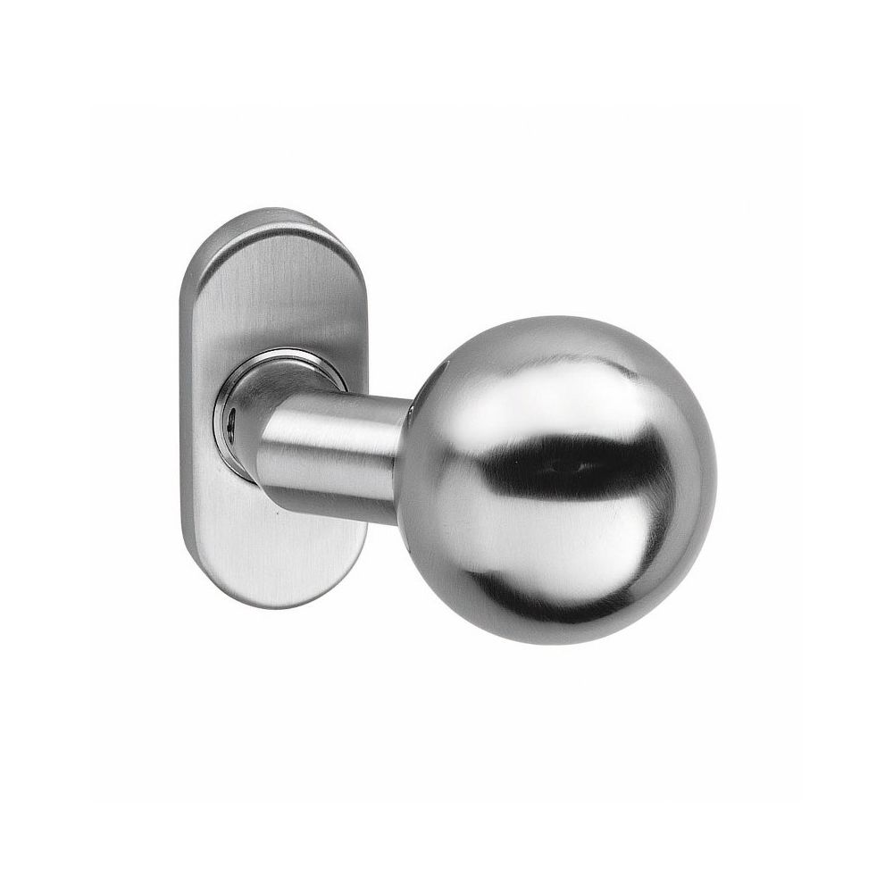 Intersteel knopkruk bol brandvertragend RVS