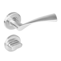 Deurkruk Vlinder rond rozet toilet-/badkamersluiting