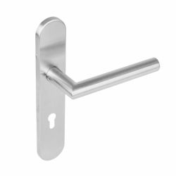 Deurkruk Hoek 90° op verdekt schild profielcilinder 72mm