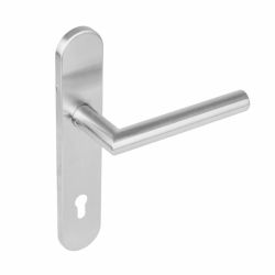 Deurkruk Hoek 90° op verdekt schild profielcilinder 92mm