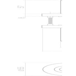 Deurkruk Recht Hoek 90° rozet met sleutelgat