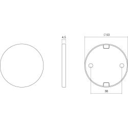 Rozet plat verdekt rvs