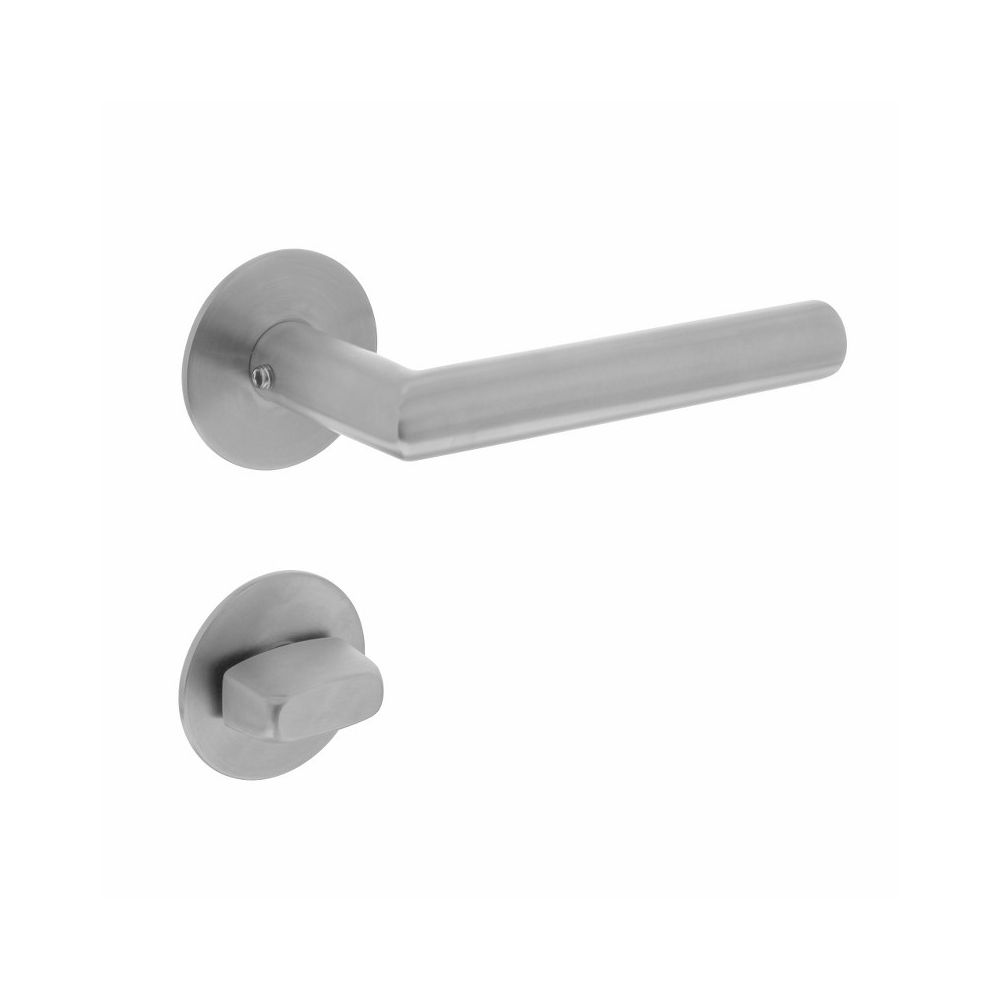 Deurkruk Hoek 90° rond rozet toilet-/badkamersluiting