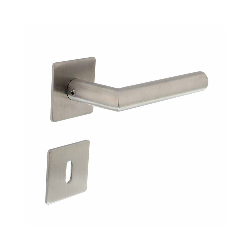 Deurkruk Hoek 90° vierkant rozet sleutelgat