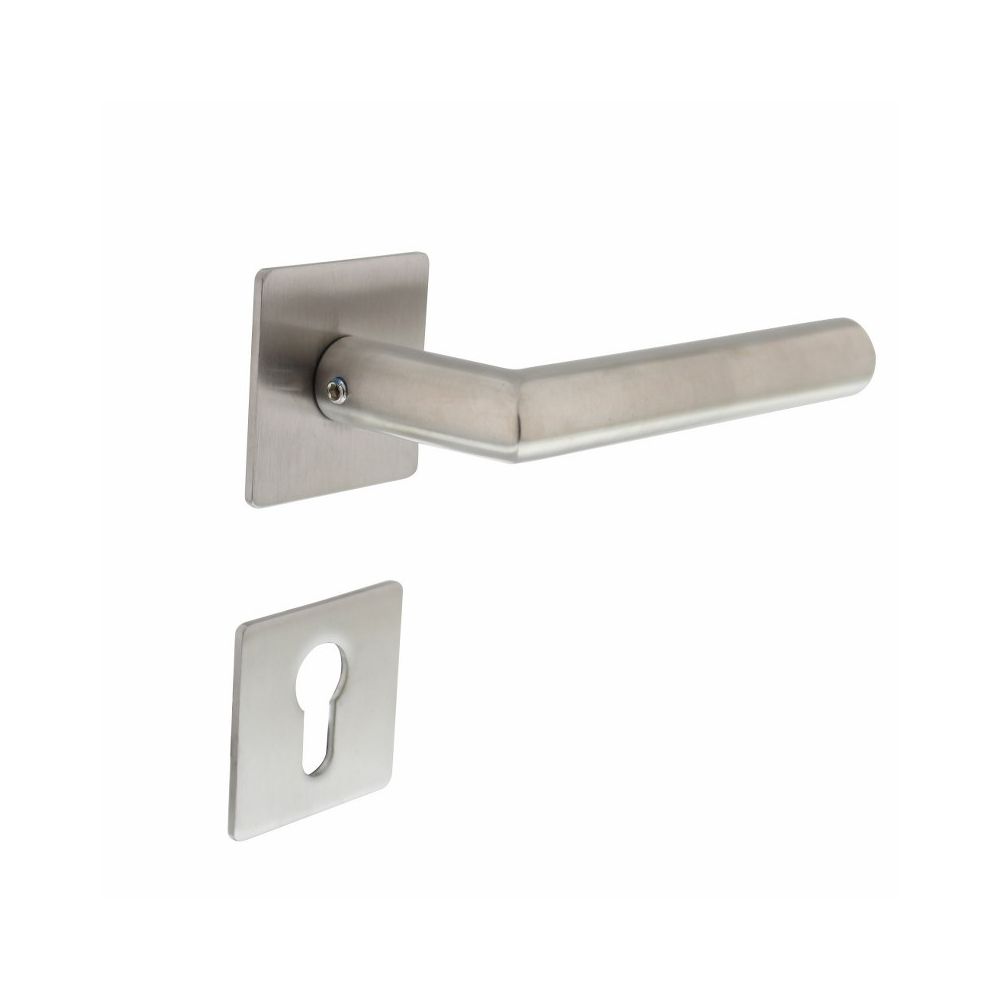 Deurkruk Hoek 90° vierkant rozet profielcilindergat