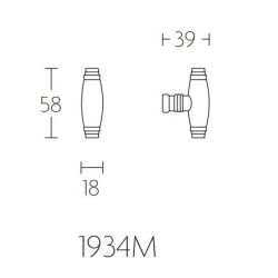 Formani Timeless 1934 massieve meubelknop mat nikkel/ebbenhout
