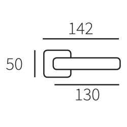 Deurkruk Soft - chroom
