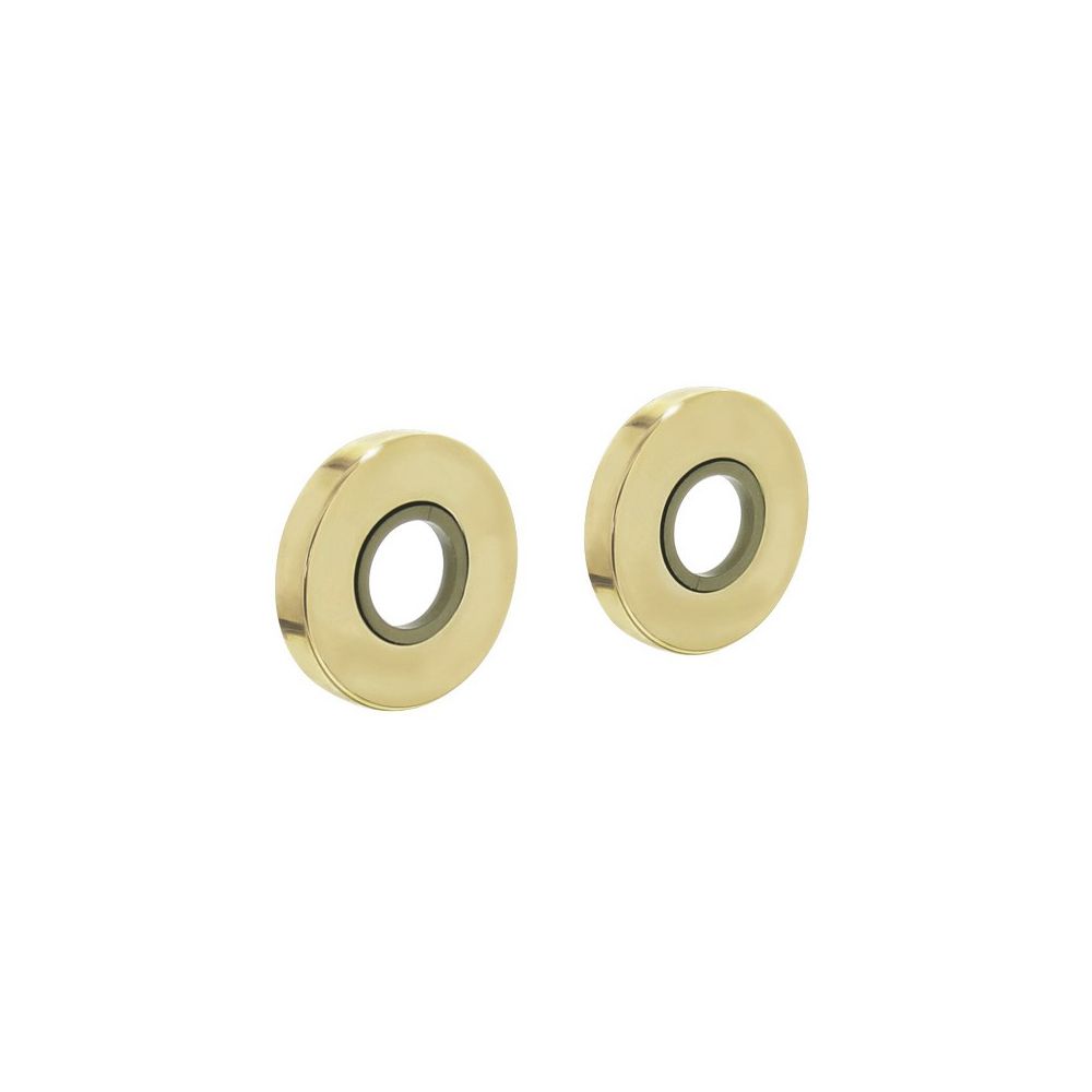 Rozet rond verdekt messing gelakt