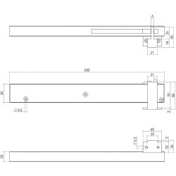 Sluitvertrager tbv schuifdeursysteem - antiek