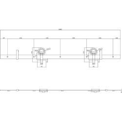 Schuifdeursysteem Modern Top - RVS geborsteld