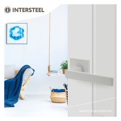 Deurkruk Hera op vierkant rozet 7mm nokken wit