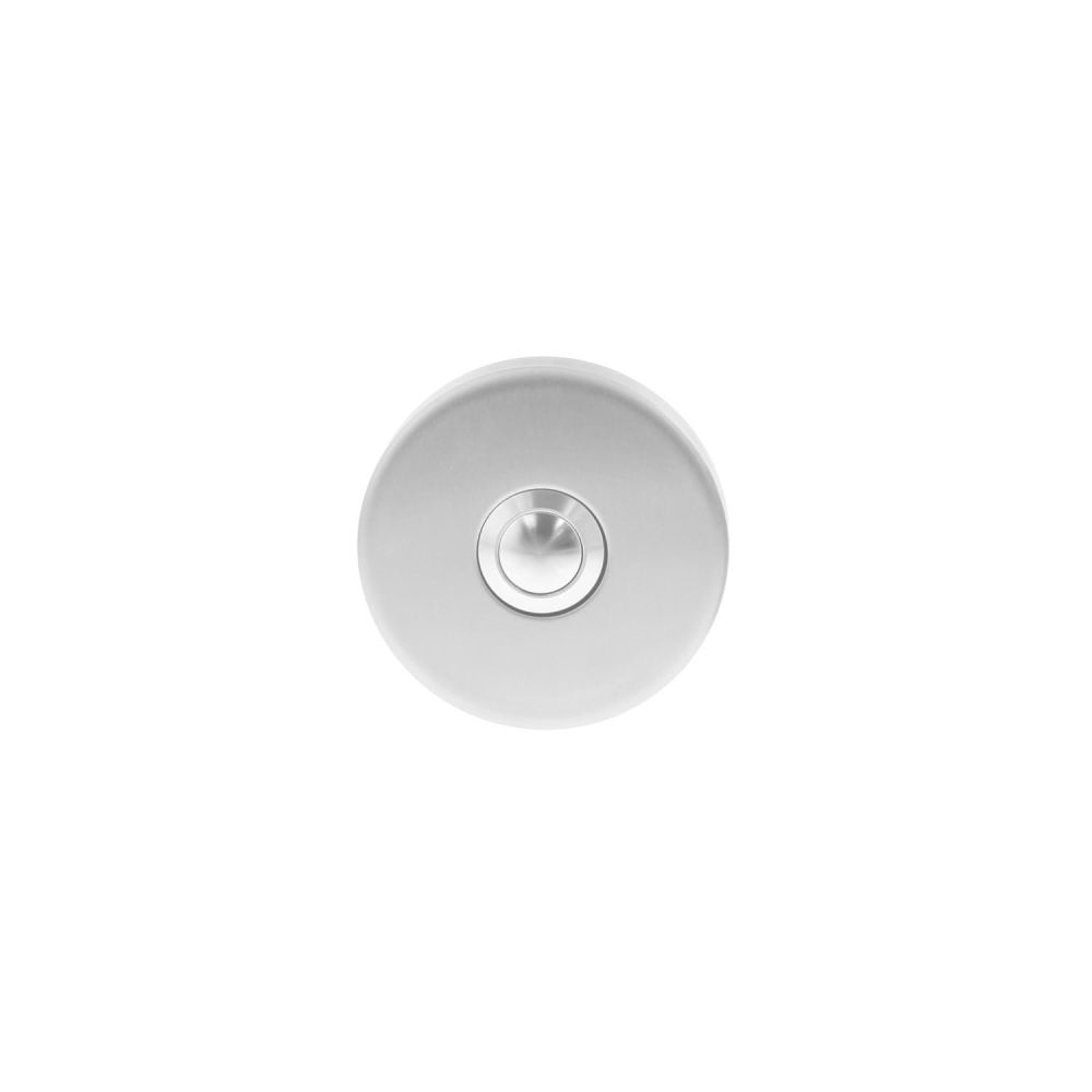 Beldrukker rond verdekt ø53x10 RVS 