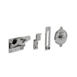 WC-overslag vlak vrij/bezet - nikkel