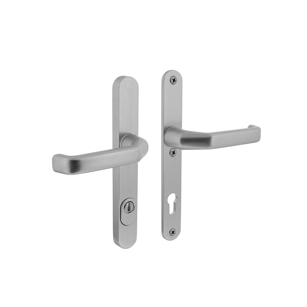 Veiligheidsbeslag smalschilden aluminium SKG3 kruk/kruk PC92 mm kerntrekbeveiliging