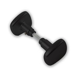 Knopkruk trapezium - zwart