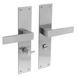 Deurkruk Amsterdam op schild WC63/8 RVS