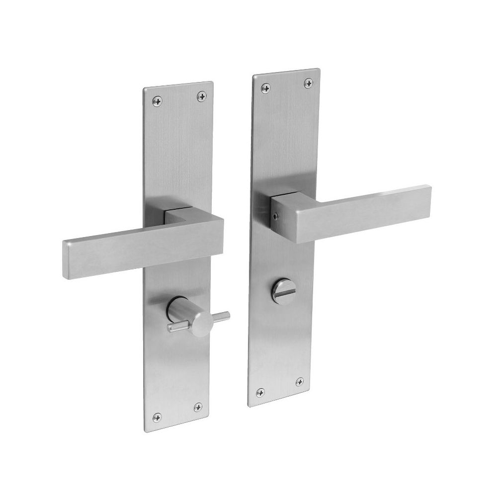 Deurkruk Amsterdam op schild WC63/8 RVS