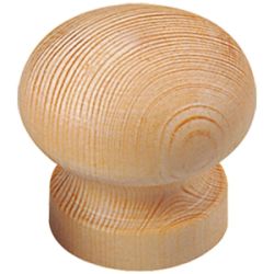 Knop 30mm grenenhout
