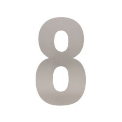XL huisnummer 30 cm hoog - RVS