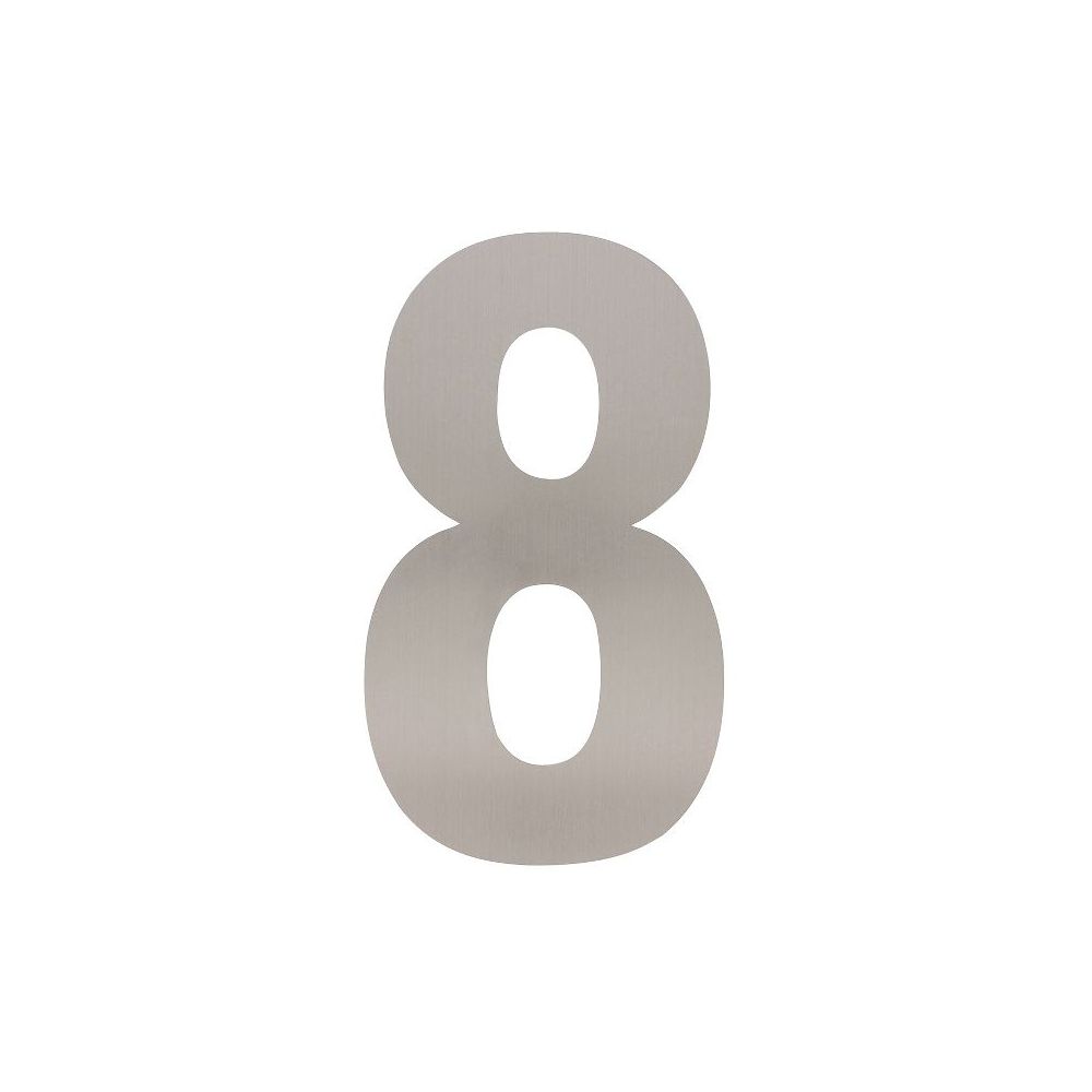 XL huisnummer 30 cm hoog - RVS