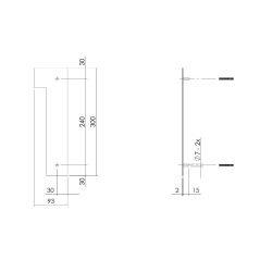 XL huisnummer 30 cm hoog - zwart