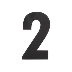 XL huisnummer 30 cm hoog - zwart