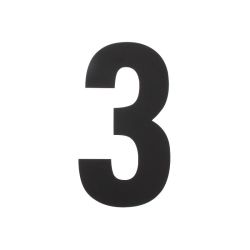 XL huisnummer 30 cm hoog - zwart