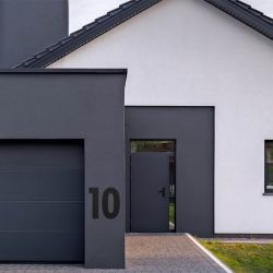 XL huisnummer 50 cm hoog - zwart