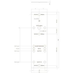 Intersteel boorsjabloon voor binnendeurbeslag RVS